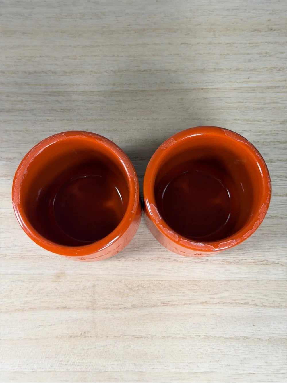 La Fermiere Burnt Orange Yogurt Pot Set Of 2
